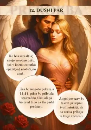 Angeli prerokbe - karte, Dušni par