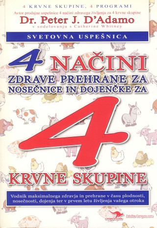 4 načini zdrave prehrane za nosečnice in dojenčke za 4 krvne skupine