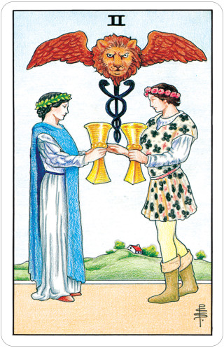 Karte Universal Waite tarot deck v pločevinki