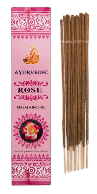 Ayurvedic Rose incense sticks 15 g