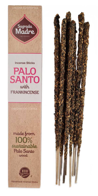 Incense sticks Palo santo with frankincense, Sagrada Madre