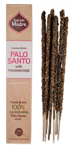 Dišeče palčke Palo santo z frankincense, Sagrada Madre