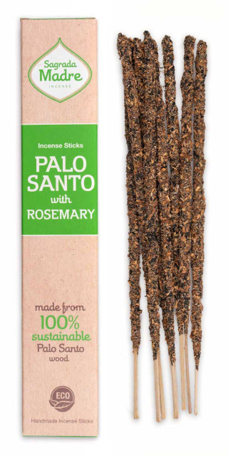 Incense sticks Palo santo with rosemary, Sagrada Madre