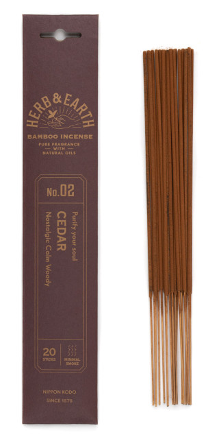 Japanese incense sticks Herb &amp; Earth - Cedar
