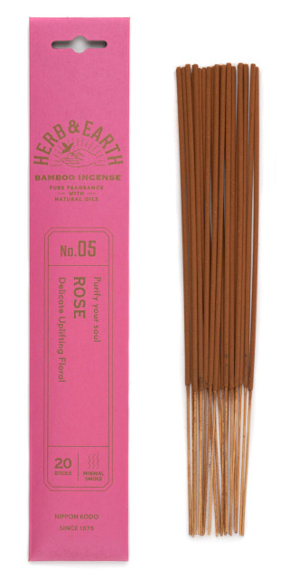 Japanese incense sticks Herb &amp; Earth - Rose