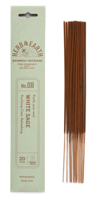 Japanese incense sticks Herb &amp; Earth - White sage