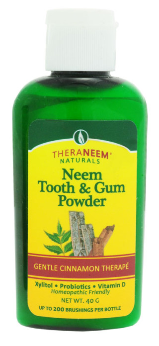 Prah za zobe in dlesni z neemom in cimetom - Neem Tooth and gum powder Cinammon  40 g