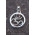 Obesek za verižico OM, srebro z granatom