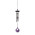 Vetrni zvon Woodstock Precious stone chimes - Amethyst - Ametist PSAM