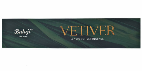 Balaji Luxury Vetiver dišeče palčke v zeleni embalaži