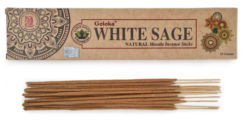 Goloka White Sage naravne dišeče palčke z vonjem belega žajblja