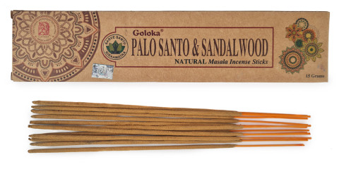 Goloka Palo Santo & Sandalwood naravne dišeče palčke z vonjem svetega lesa in sandalovine