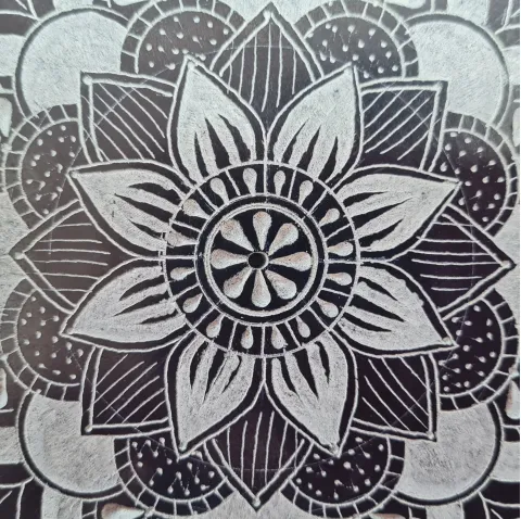 Podstavek za dišeče palčke Mandala - kamen lojevec