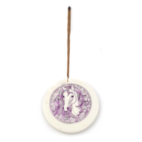 Podstavek za dišeče palčke Magic Horse - Čarobni konj, bel marmor