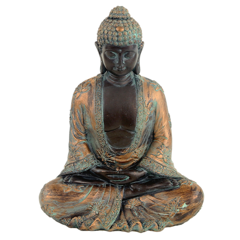 Kip Buda v meditaciji – japonski antični slog (24 cm)
