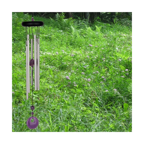 Vetrni zvon Woodstock Chakra chimes - Amethyst - Ametist CCAM
