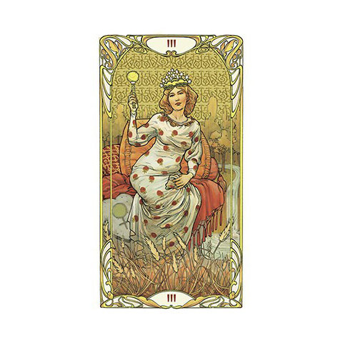 Karte Golden Art Nouveau Tarot