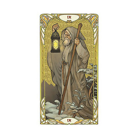 Karte Golden Art Nouveau Tarot