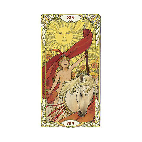 Karte Golden Art Nouveau Tarot