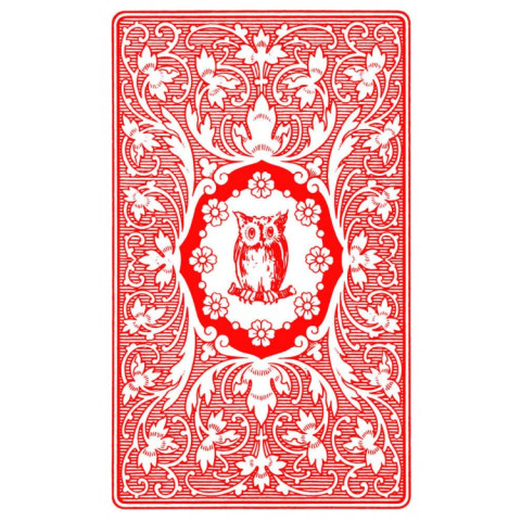 Karta Lenormand  J.M.C. Red Owl, zadnja stran