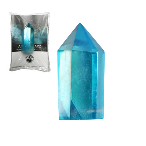 Kristal Aqua aura polirana špica