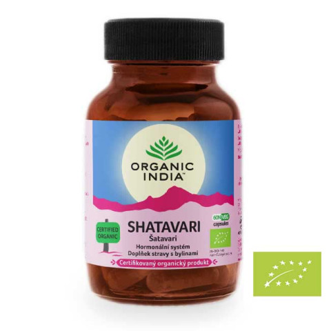 Šatavari kapsule – bio prehransko dopolnilo, Organic India, 60 kapsul