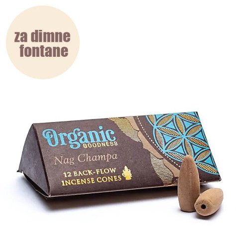 Dišeči stožci backflow Organic Goodness Nag champa - za povratno dimljenje