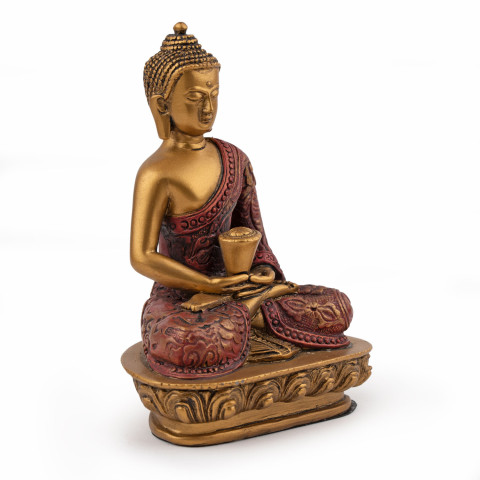 Kip Buda v meditaciji 13 cm, od strani