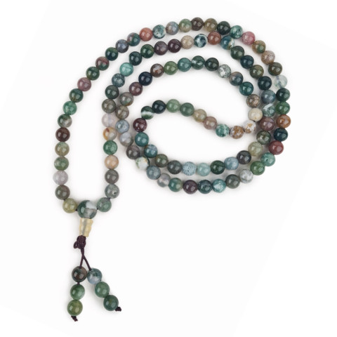 Mala meditacijska ogrlica iz ahata, 0.6 cm