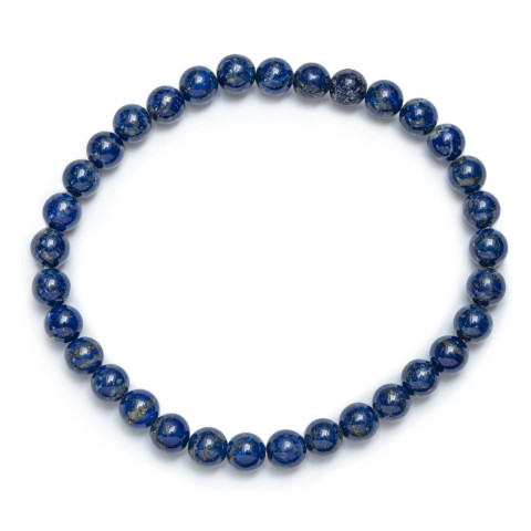 Zapestnica iz lapis lazulija z 6 mm kroglicami