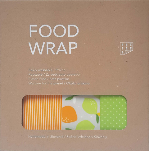 Food Wrap Lemonade - ekološke povoščene krpice za shranjevanje hrane