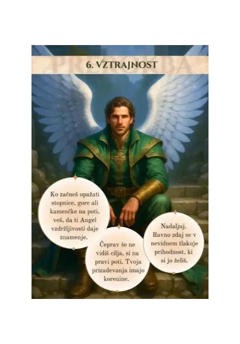 Angeli prerokbe - karte, Vztrajnost
