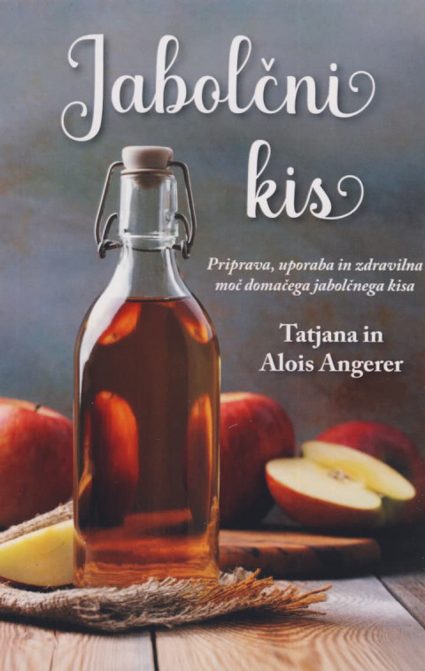 Knjiga Jabolčni kis avtorjev Tatjane in Aloisa Angererja, ki razlaga vsebnost mineralov, vitaminov in encimov v kisu.