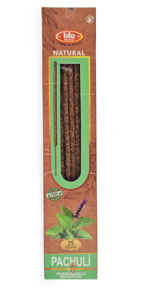 Dišeče palčke BIC Natural Pachuli - Pačuli 25 g - embalaža
