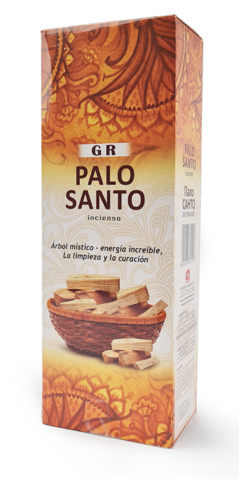 Dišeče palčke Palo Santo – Sveti les GR, ročno izdelane indijske dišeče palčke, pakiranje 6 × 20 g