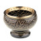 Incense burner with mesh, black gold - larger