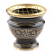 Incense burner with mesh, black gold - higher 2