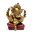 Kip Ganeš (Ganesha), zlata barva, sedeč, božanstvo modrosti in odstranjevalec ovir